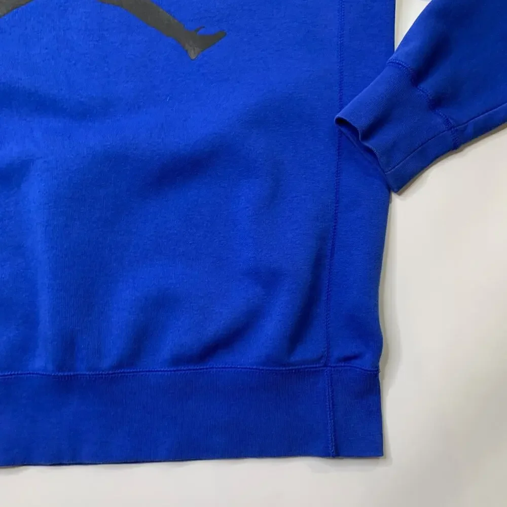 Nike Jordan Sweatshirt Mens Extra Large Harbor Blue Jumpman Brushed Crew Fleece